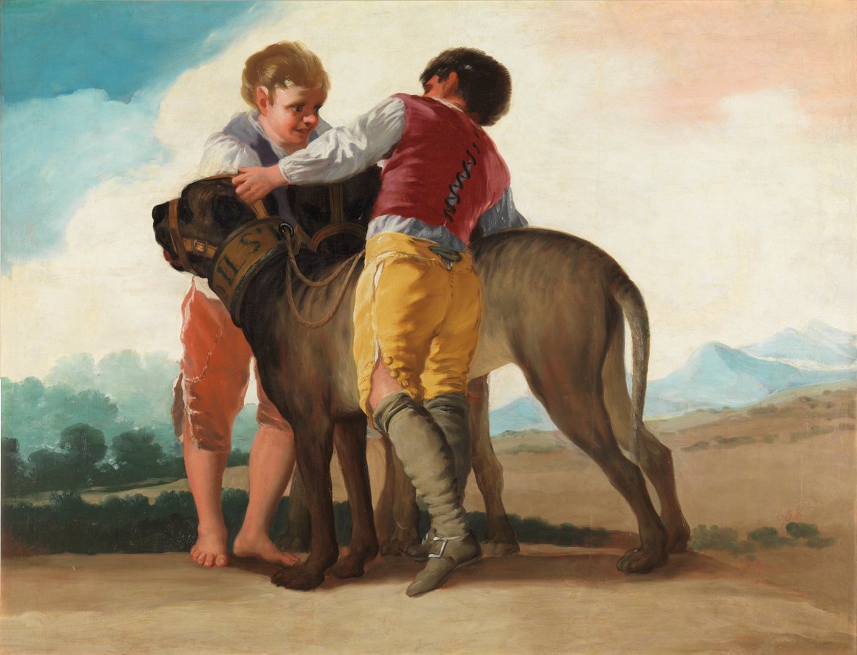 'Niños con mastines' del pintor Francisco de Goya.