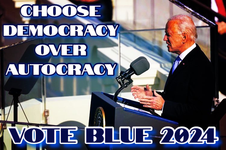 Today is Sat. May 4, 2024 & POTUS Joe R. Biden has been in office for 2,000 days. There’s now only 184 days left until this November’s election takes place. 184 days left for Americans to figure out if they will vote for democracy or autocracy. Tap💙RT for #JoeBiden #VoteBlue2024