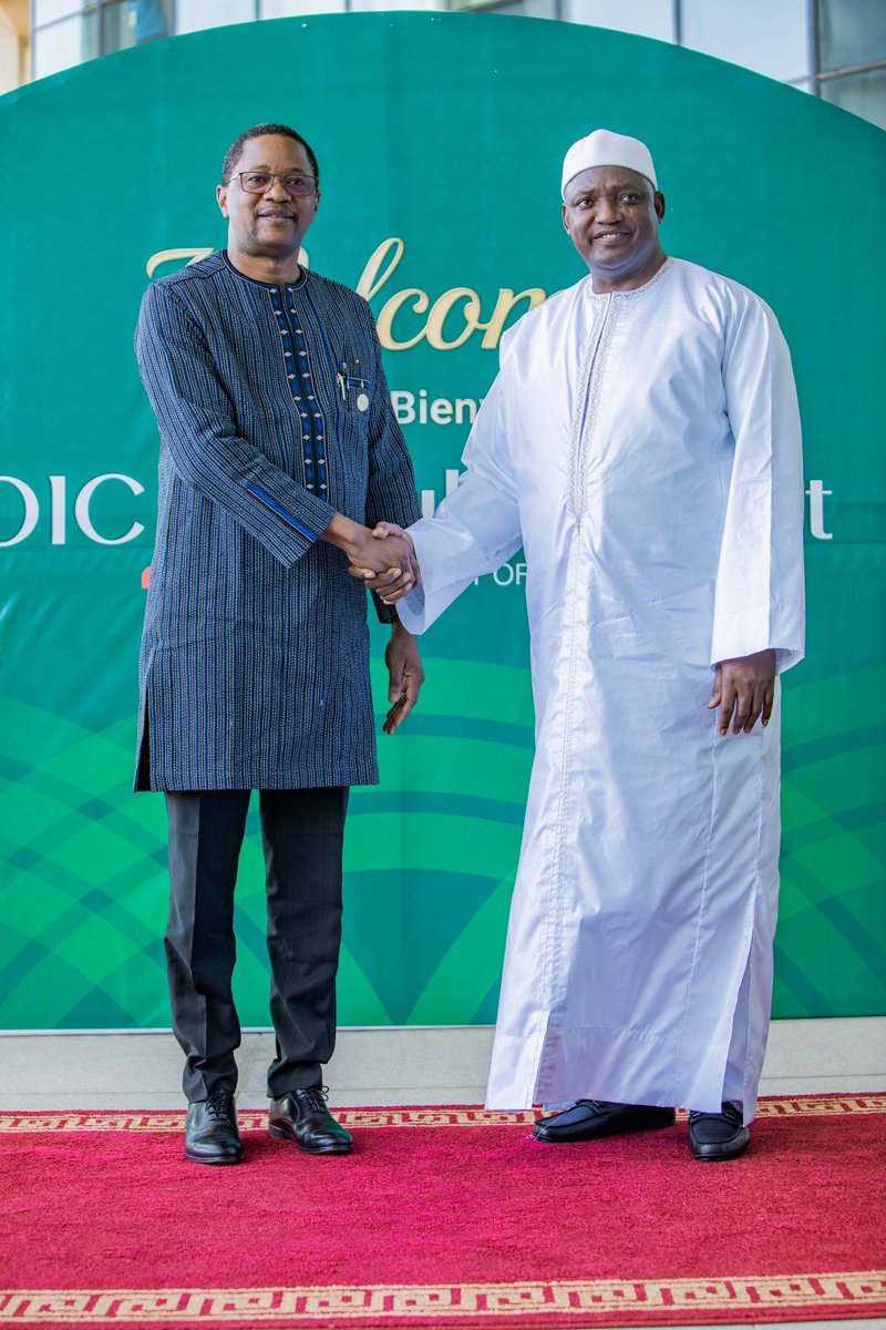Bjlconvention's tweet photo. Heads of State and Heads Of Delegation arriving for the #OICBanjulSummit #OBS2024 https://t.co/KTsGNABX5A