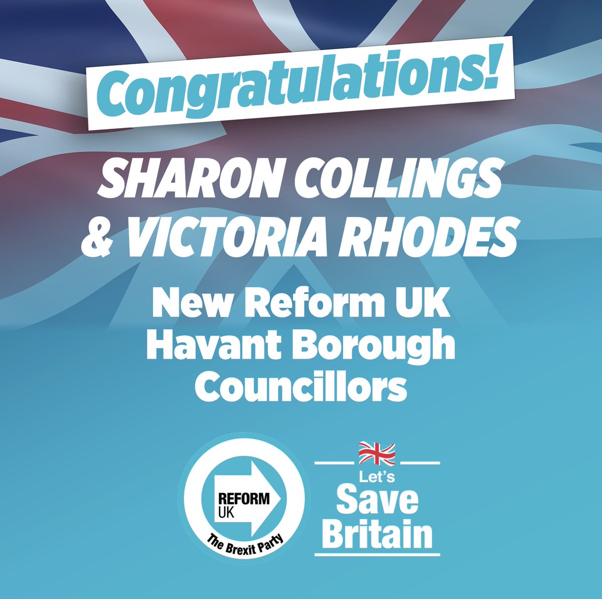 🚨 Reform UK made a breakthrough in Havant, unseating the Tory council leader and winning two councillors. Vote Reform, get Reform. #BritainNeedsReform 🇬🇧