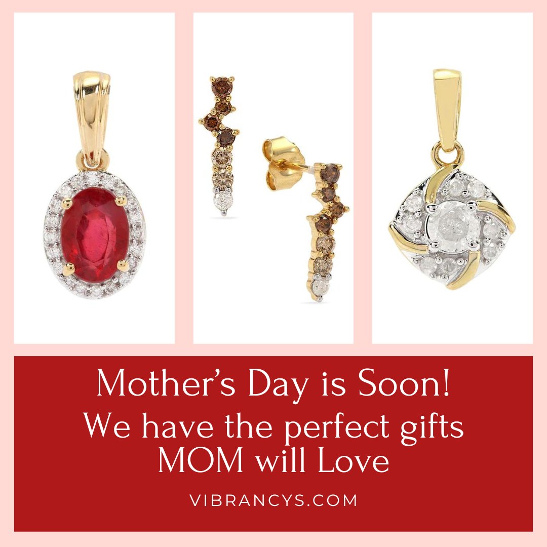 Get ready to pamper Mom this Mother's Day!💫Our best selling Jewelry are unique & go with everything! Perfect gift for lovely moms everywhere @ vibrancys.com #mothersday #mothersdayjewelry #giftideas #vibrancys  #jewellerylover #jewelrysale #Saturday #tweetme #Trending