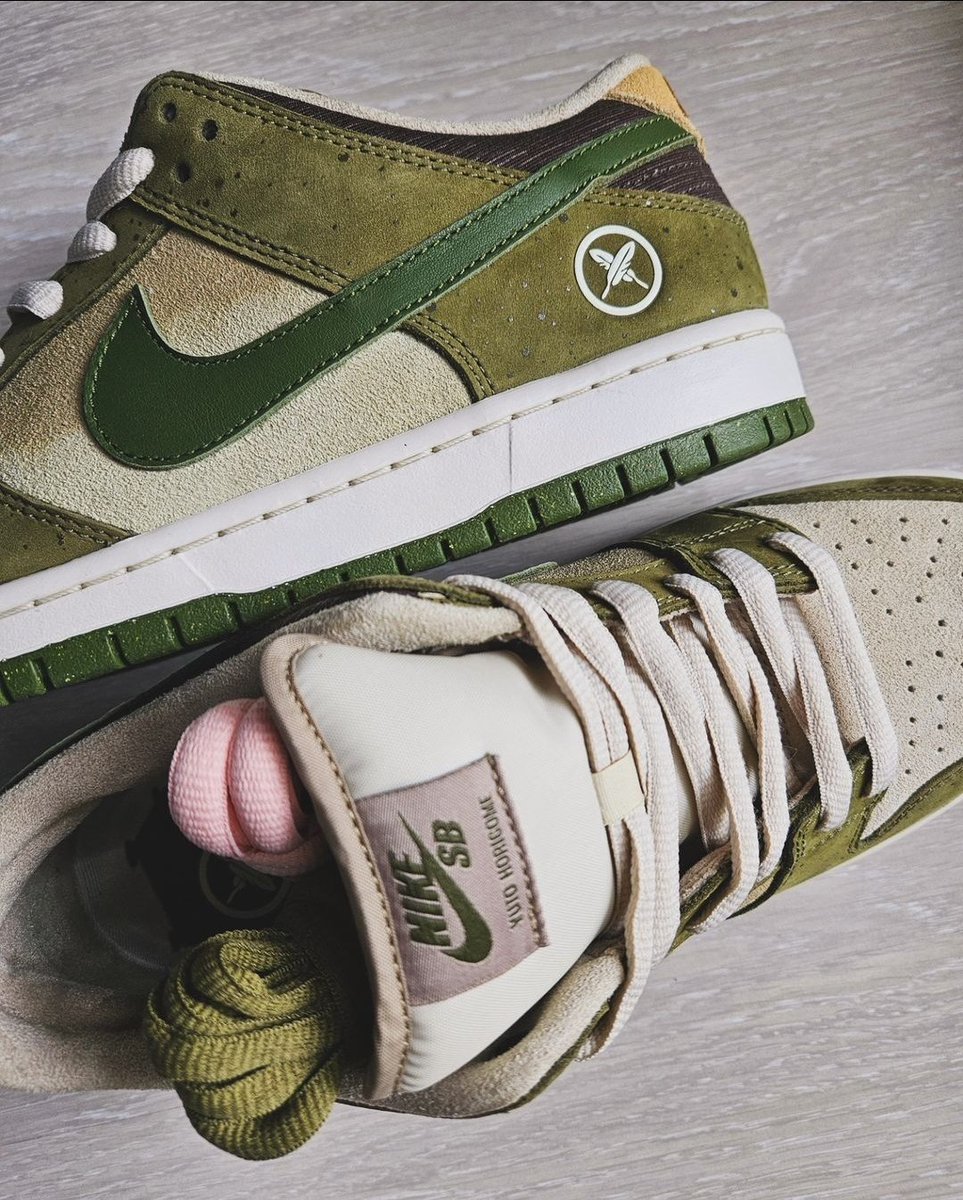 SneakerVisionz's tweet photo. Unreleased Yuto Horigome x Nike SB Dunk Low 🫒 https://t.co/ehgOsD2XAY