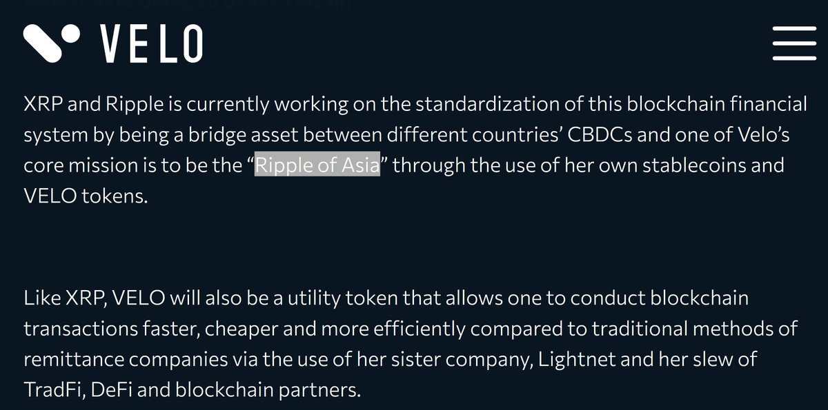 🧐 JED MCCALEB - ONE OF THE FOUNDERS OF XRPL - IS ONE OF THE ADVISORS OF @veloprotocol ➡️ VELO APPRECIATES THE EFFORTS RIPPLE ➡️ 'XRP AND RIPPLE IS CURRENTLY WORKING ON THE STANDARDIZATION OF THIS BLOCKCHAIN FINANCIAL SYSTEM BY BEING A BRDIGE ASSET BETWEEN DIFFERENT…