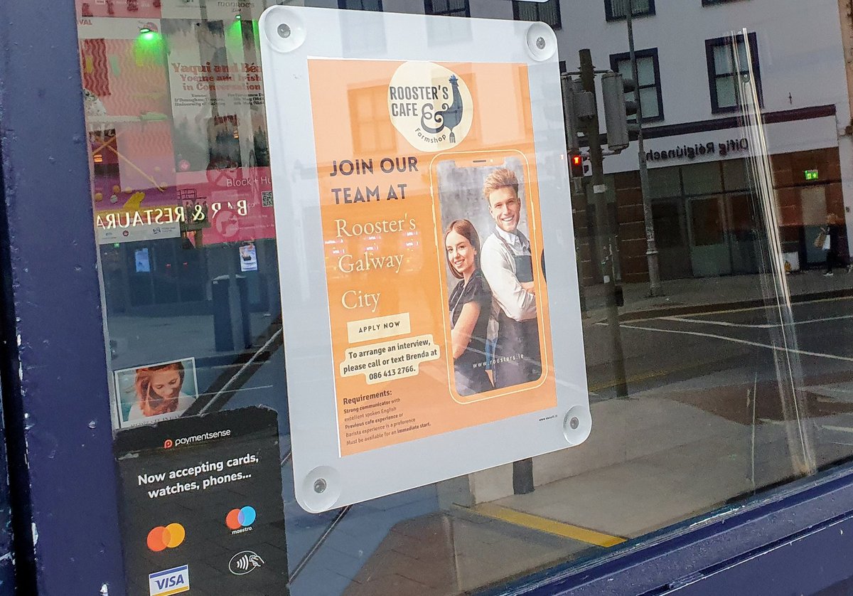 Cafe staff
#staffWanted #Galway #jobfairy #cafejobs
 galway.staff-wanted.net/2024/05/roosta…