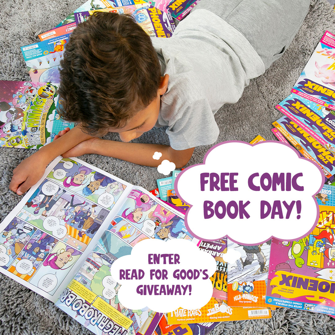 It's Free Comic Book Day! 📚 We're celebrating by partnering with @ReadforGoodUK! They're hosting a massive GIVEAWAY where you could win one of three bundles of The Phoenix comics. Head over to Read For Good's Instagram, Twitter (X) or Facebook post to enter! #FreeComicBookDay