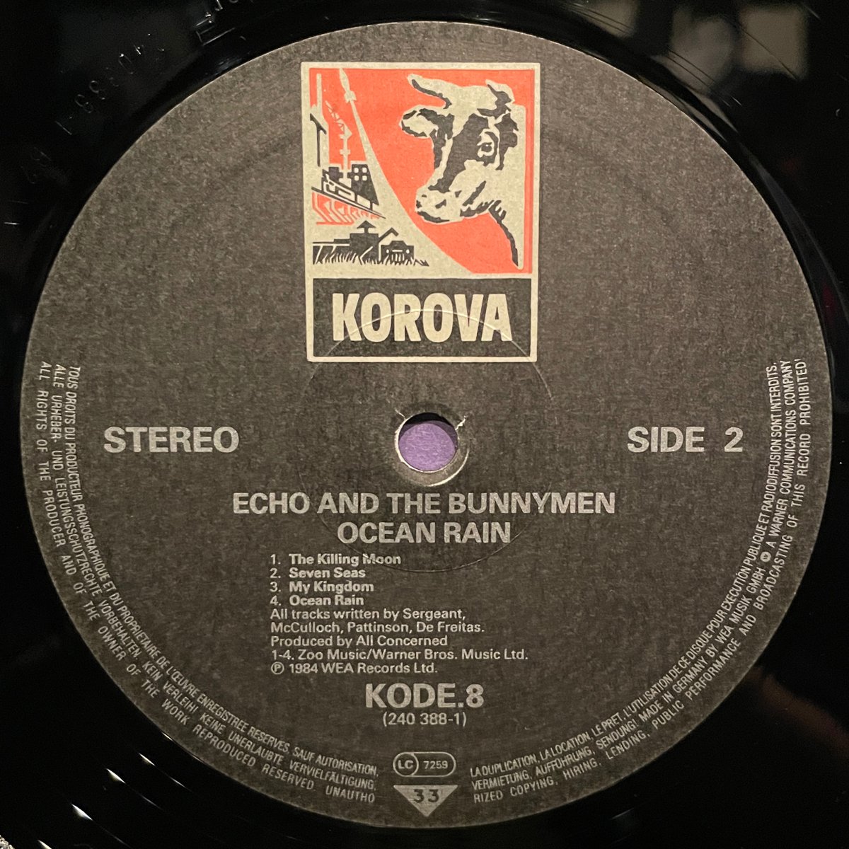 MILEHIGHCLUB202's tweet photo. ほなLPいこか
ECHO &amp; THE BUNNYMEN / OCEAN RAIN [04May1984 Korova --- KODE 8]
#OnThisDay #EchoAndTheBunnymen #OceanRain #IanMcCulloch #WillSergeant #LesPattinson #PeteDeFreitas #listeningbar #vinylbar #musicbar #レコードバー #mhc04052024
https://t.co/qsMHp6jPZM https://t.co/jAr1Xwr1SC