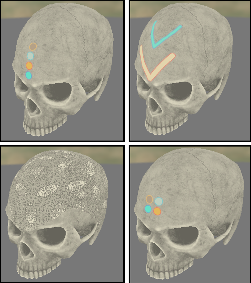 Adding some customization options for the Skeleton Monk's skull. Let me hear your thoughts and ideas! #ScreenshotSaturday #gamedev #indiedev #madewithunreal
