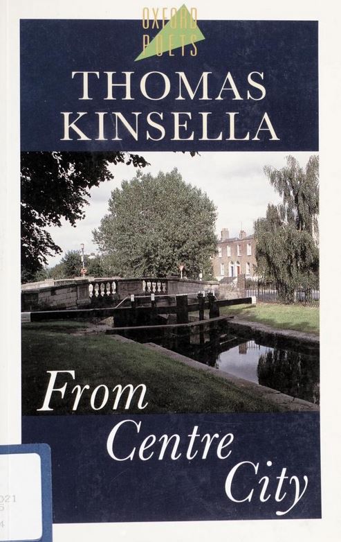 Thomas Kinsella was born in Dublin, on 4 May, 1928. He received honorary degrees from UCD (1984) and TCD (20018) With Chancellor Mary Robinson: @tcddublin Book cover: @internetarchive @ucdspeccoll holds The Thomas Kinsella Collection, his own collection of his published works.