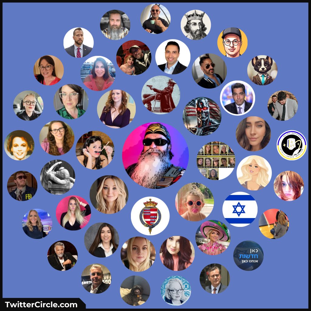 Substantive circle due to my focusing on Israel’s battle to neutralize Hamas since 10/7… includes a few ‘I need a break’ accounts with family oriented content as well as folks w/ great sense of humor…  you’d be well advised to follow all! 👊🇮🇱🇺🇸
#ReleaseTheHostages…