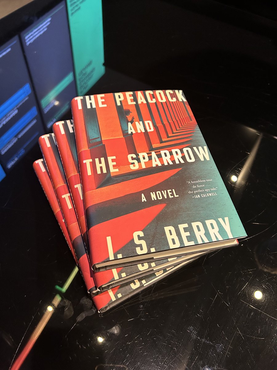 One more #NYC post! If you're looking for signed copies of THE PEACOCK AND THE SPARROW, left a few at the wonderful @CornerBooksNYC & @spyscape. @AtriaMysteryBus @ITWDebutAuthors #edgars2024