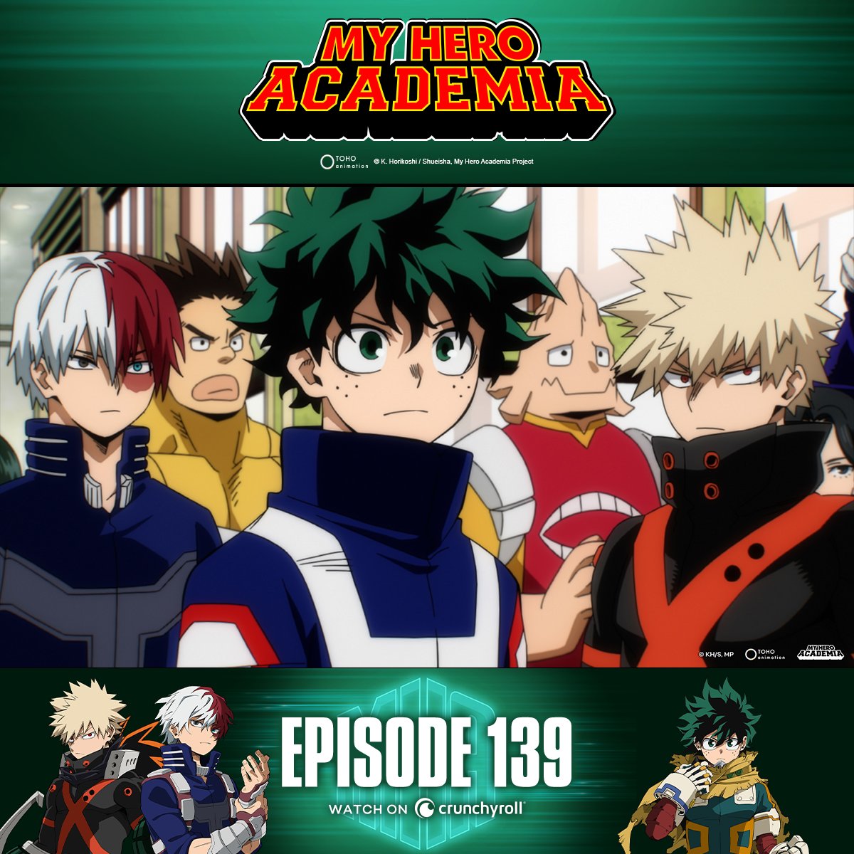 It's finally time! My Hero Academia Season 7 is now streaming on @Crunchyroll. ✨ Watch episode 139: got.cr/mhaofficial-tw