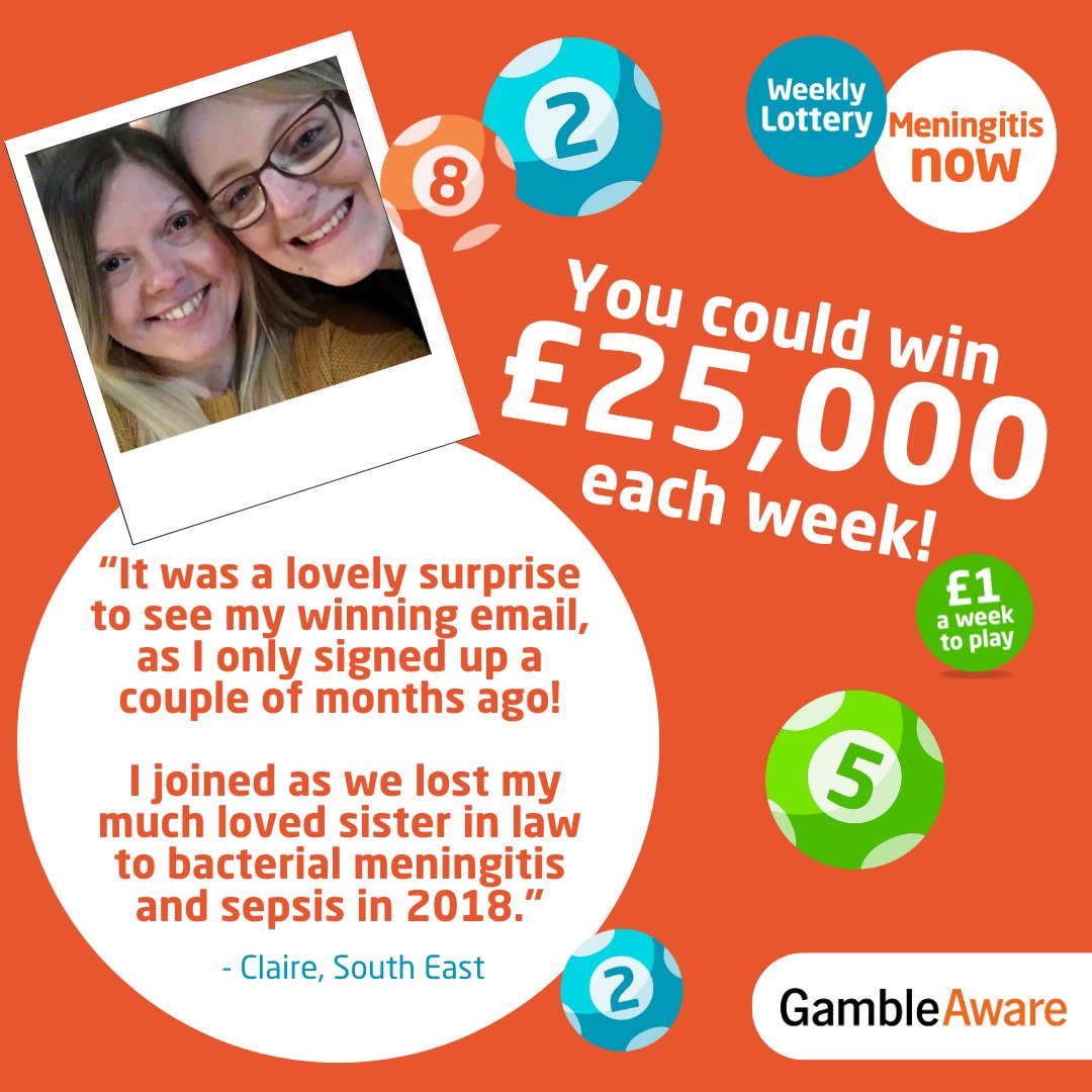 One of our lucky winners 🤞 🍀 We want to share our lucky lottery winners - Claire who was pleasantly surprised when she won! Join today for a chance to win 👉 : bit.ly/3UBSP3F #MeningitisNow #WeeklyLottery