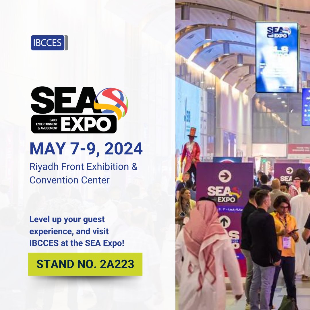 3 days left and we'll see you at the SEA Expo in Riyadh! If you're attending, be sure to visit our IBCCES booth at Hall 2 Stand 2A223. #IBCCES #SEAExpo #Riyadh #EntertainmentIndustry #AttractionsIndustry #MENA #GCC #AmusementIndustry