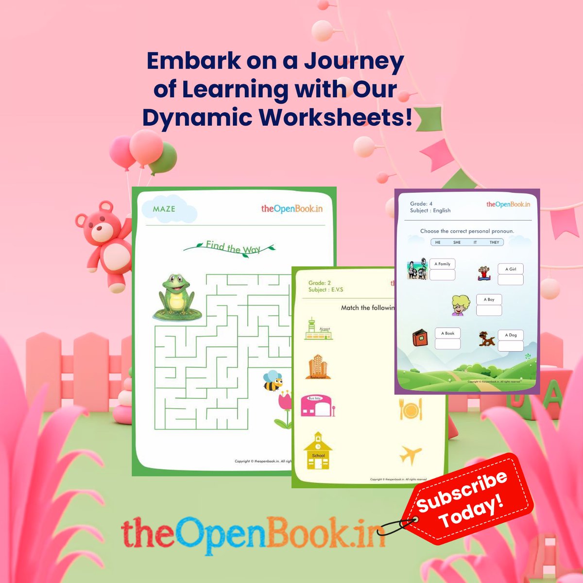 'Empower your child's imagination with hands-on activities and engaging content. Start the creativity journey now!'
Signup Now: theopenbook.in/signin
#OnlineLearning #KidsActivities #EducationalFun 🚀📝 #OnlineWorksheets #ElearningResources #VirtualLearning #DigitalEducation