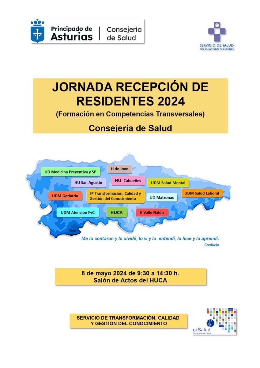 🔹️#Salud celebra el día 8️⃣ en el #HUCA la jornada de recepción a los 2️⃣4️⃣9️⃣ futuros especialistas que completarán su formación en #Asturias ➕️ℹ️: acortar.link/q6ATui