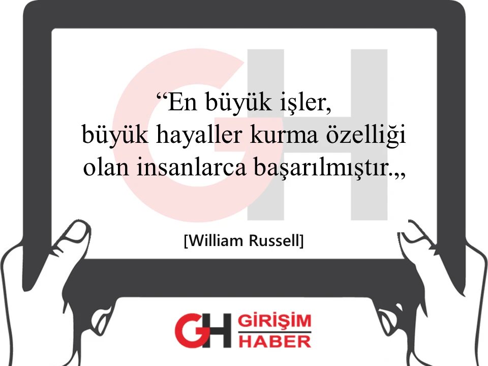 #Girişimcilik'te işiniz ile ilgili büyük hayaller kurmaktan kaçınmayın !