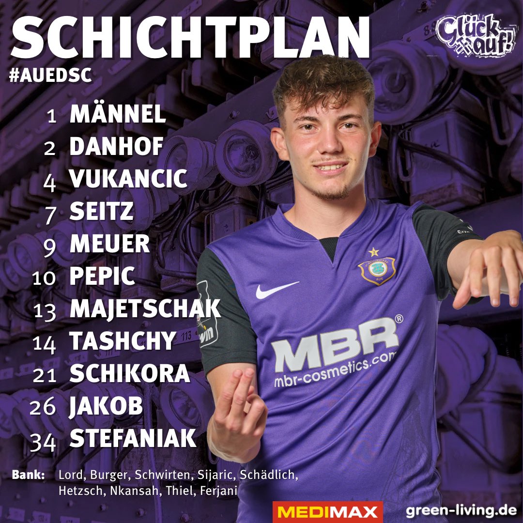 #Seitz beginnt für #Nkansah, #Sijaric zurück im Kader - so gehen die #Veilchen ins Spiel gegen Bielefeld!🔥💜 #AUEDSC #AUE #Kumpelverein