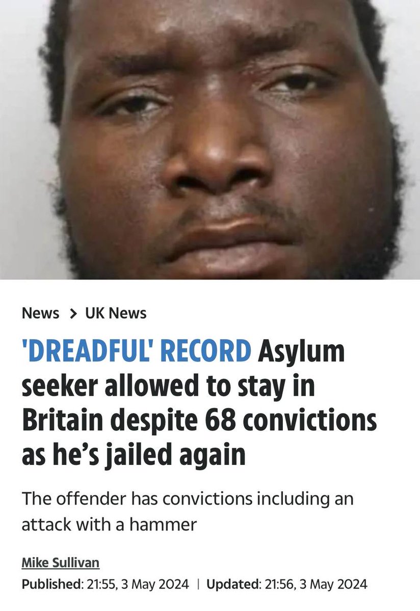 State of our judges: Judge Rupert Mayo said: “I am glad you have been allowed to remain in this country but . . . this is a dreadful catalogue of serious convictions.” He has been given leave to remain, so the headline is incorrect to call him an asylum seeker. He carried out…