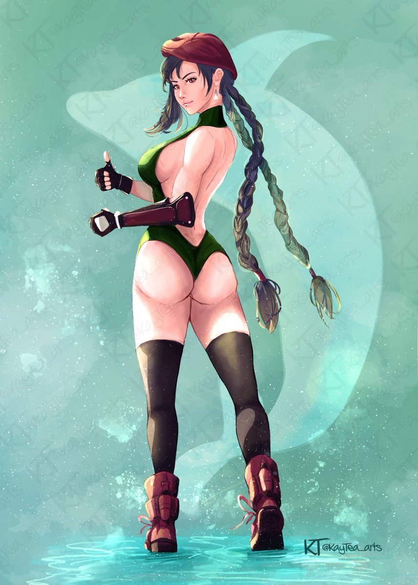 Tifa in Cammy's outfit - sort of.  
#TifaLockhart