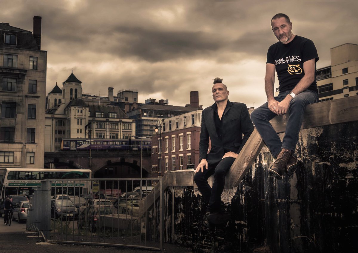 HAPPY BIRTHDAY 🥳 to my old mate ⁦@johnrobb77⁩ . I love this shot of us both on the rubble that was once BBC North on Oxford Rd… taken by the truly brilliant ⁦@PaulHusband_⁩ 📷 💥👍🏻