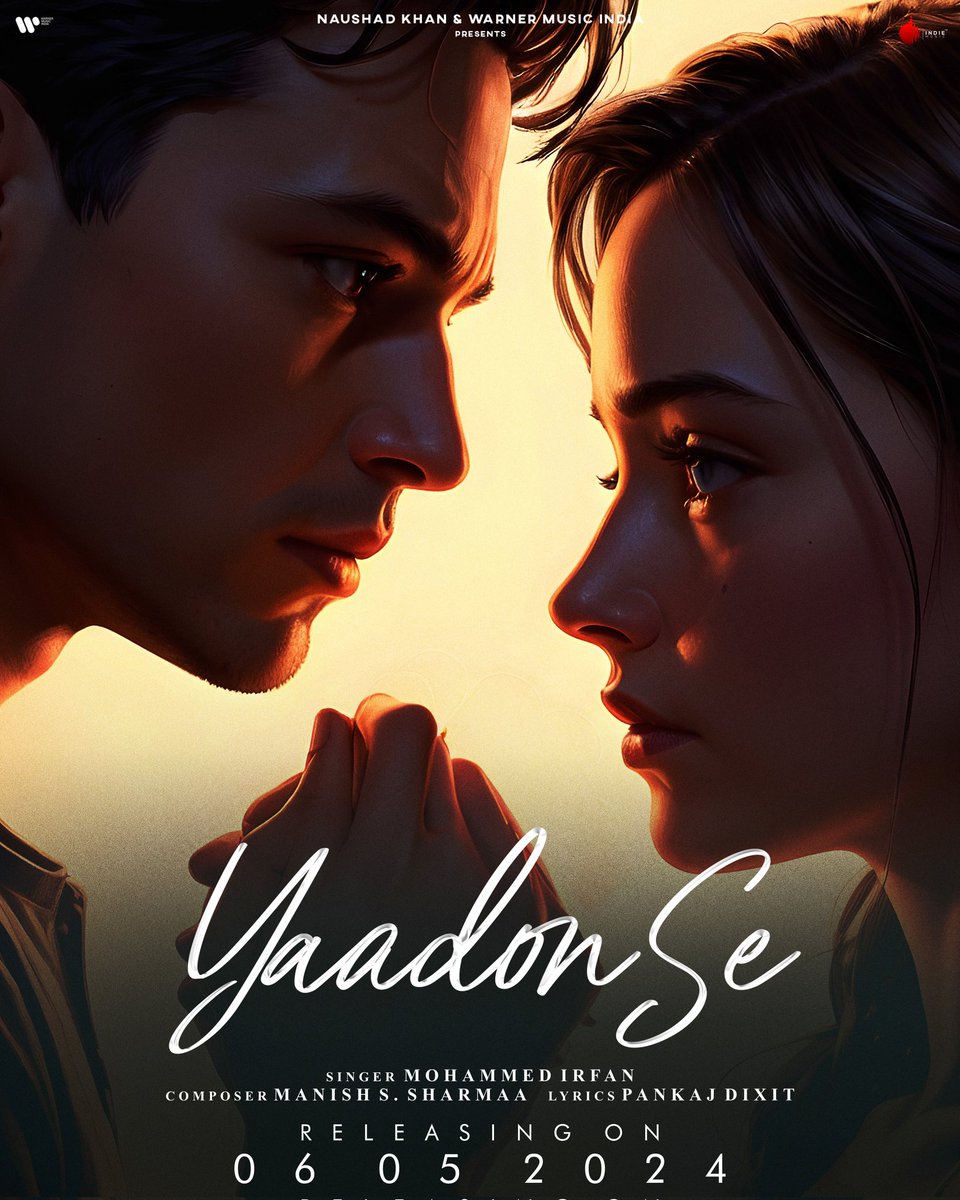 Naushad Khan (@naushadkhanepos) on Twitter photo Embark on an emotional odyssey with 'Yaadon Se' from the soul-stirring EP 'Yaadein'. ๐ถ Let the melodies weave their magic as they release into the world on May 6th, exclusively on <a href="/indiemlabel/">INDIE MUSIC LABEL</a>
#IndieMusicLabel #YaadonSe #Yaadein
<a href="/ManishSSharmaa/">Manish S Sharmaa</a> <a href="/WarnerMusicIN/">Warner Music India</a> <a href="/JamRokr/">Jay Mehta</a> Embark on an emotional odyssey with 'Yaadon Se' from the soul-stirring EP 'Yaadein'. ๐ถ Let the melodies weave their magic as they release into the world on May 6th, exclusively on <a href="/indiemlabel/">INDIE MUSIC LABEL</a>
#IndieMusicLabel #YaadonSe #Yaadein
<a href="/ManishSSharmaa/">Manish S Sharmaa</a> <a href="/WarnerMusicIN/">Warner Music India</a> <a href="/JamRokr/">Jay Mehta</a>