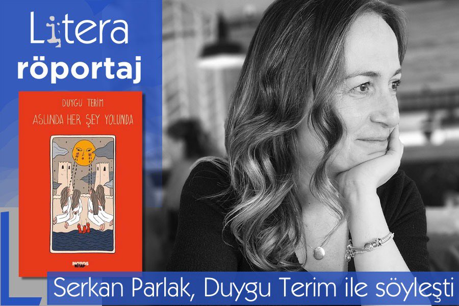 'Yazarın kendisini var eden, büyüten toplumdan bağımsız metin üretebileceğini düşünemiyorum' Serkan Parlak, Duygu Terim ile ilk öykü kitabı, Aslında Her Şey Yolunda üzerine söyleşti. literaedebiyat.com/post/duygu-ter…