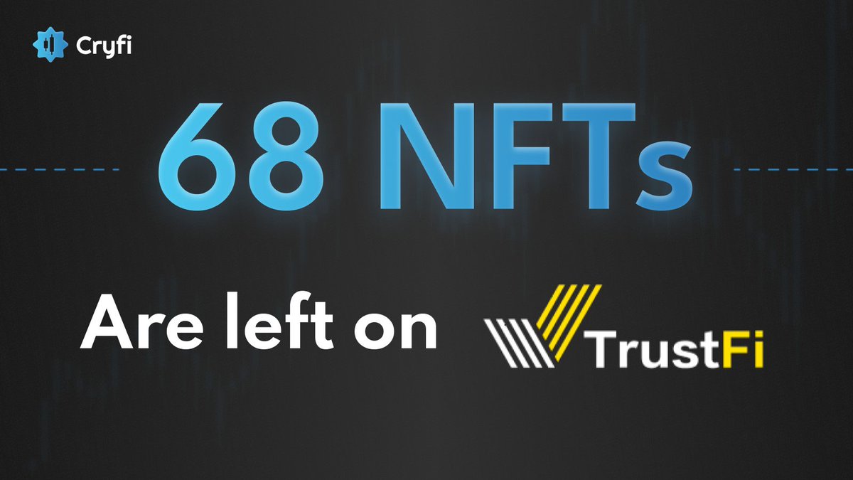 🔥 Only 68 Shark Passes are left on @trustfiorg ! 🔥 👉 Join the sale NOW: launchpad.trustfi.org/#/v3/Cryfi/joi… ❓ Learn more: medium.com/@cryfi_app/how…