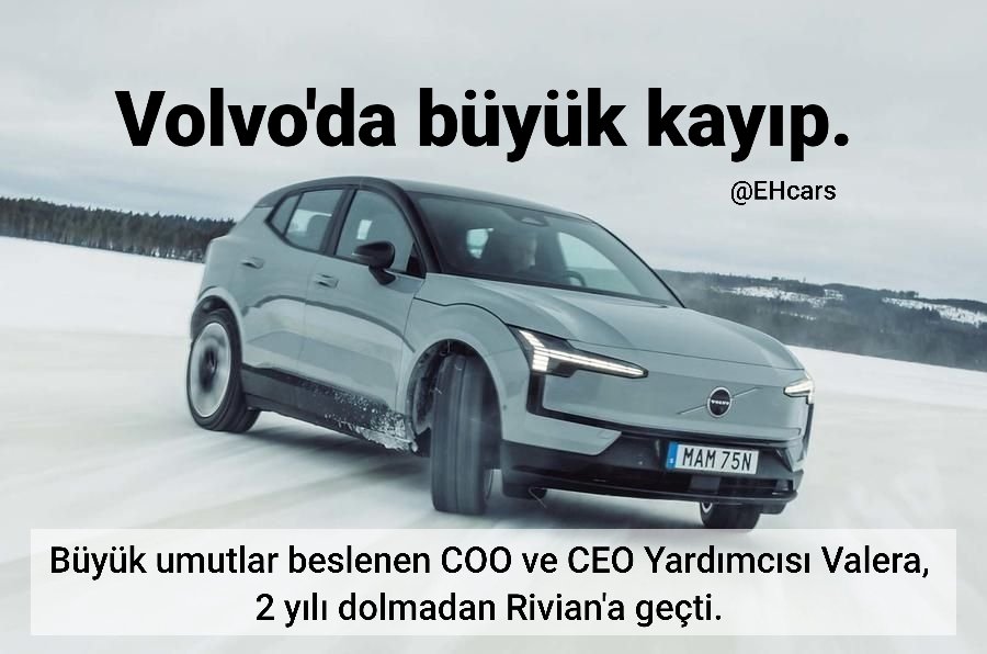 Volvo COO ve CEO Yardımcısı #JavierVarela Rivian'a transfer oldu 👉 

📍Javier Varela, Haziran 2022'de Volvo CEO'su Jim Rowan tarafından, şirketin 2030 yılına kadar yalnızca elektrikli bir marka haline gelmesine öncülük etmesi amacıyla, 2 CEO yardımcısından biri olarak özel…