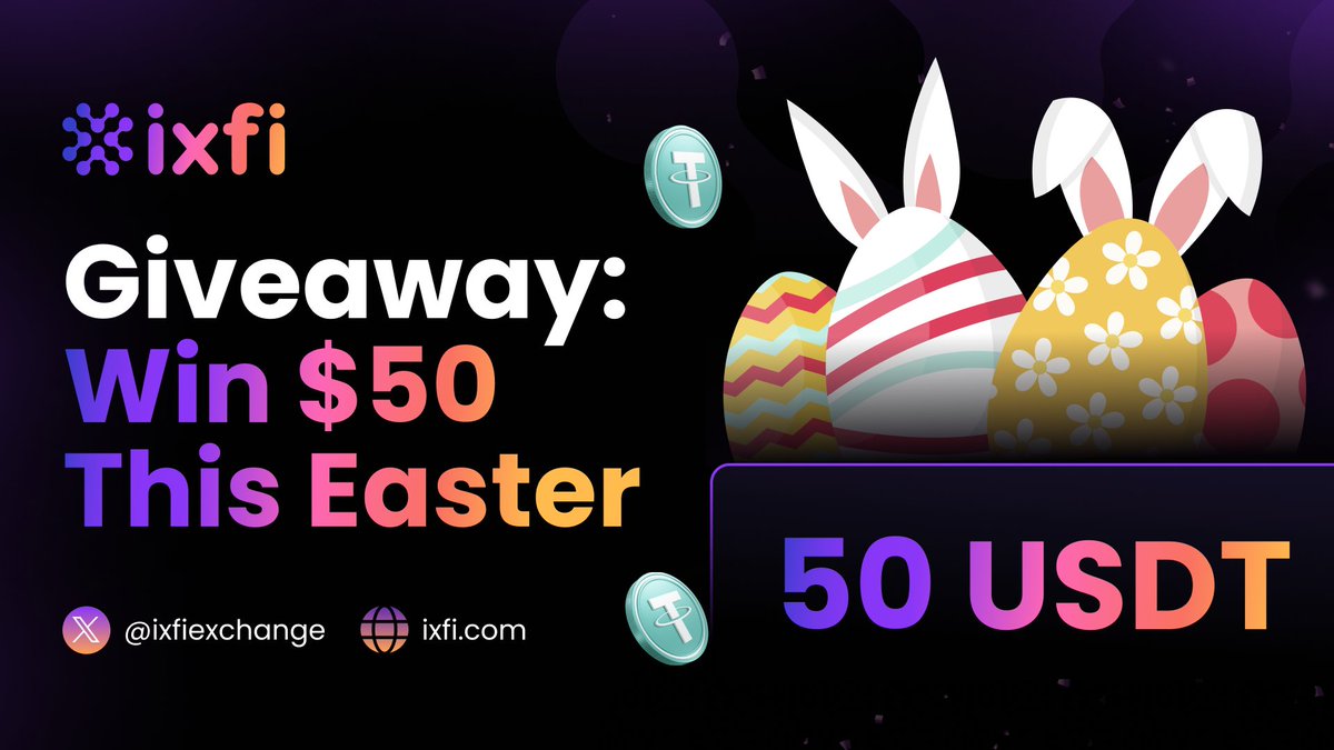 Egg-cellent Easter Giveaway! 🥚

Celebrate Orthodox Easter with a chance to win $50.

🚨 How to enter:
- Follow <a href="/ixfiexchange/">IXFI | Gen 3.0 Exchange</a>
- Like &amp; RT
- Tag 1 friend

⏰ 48H
