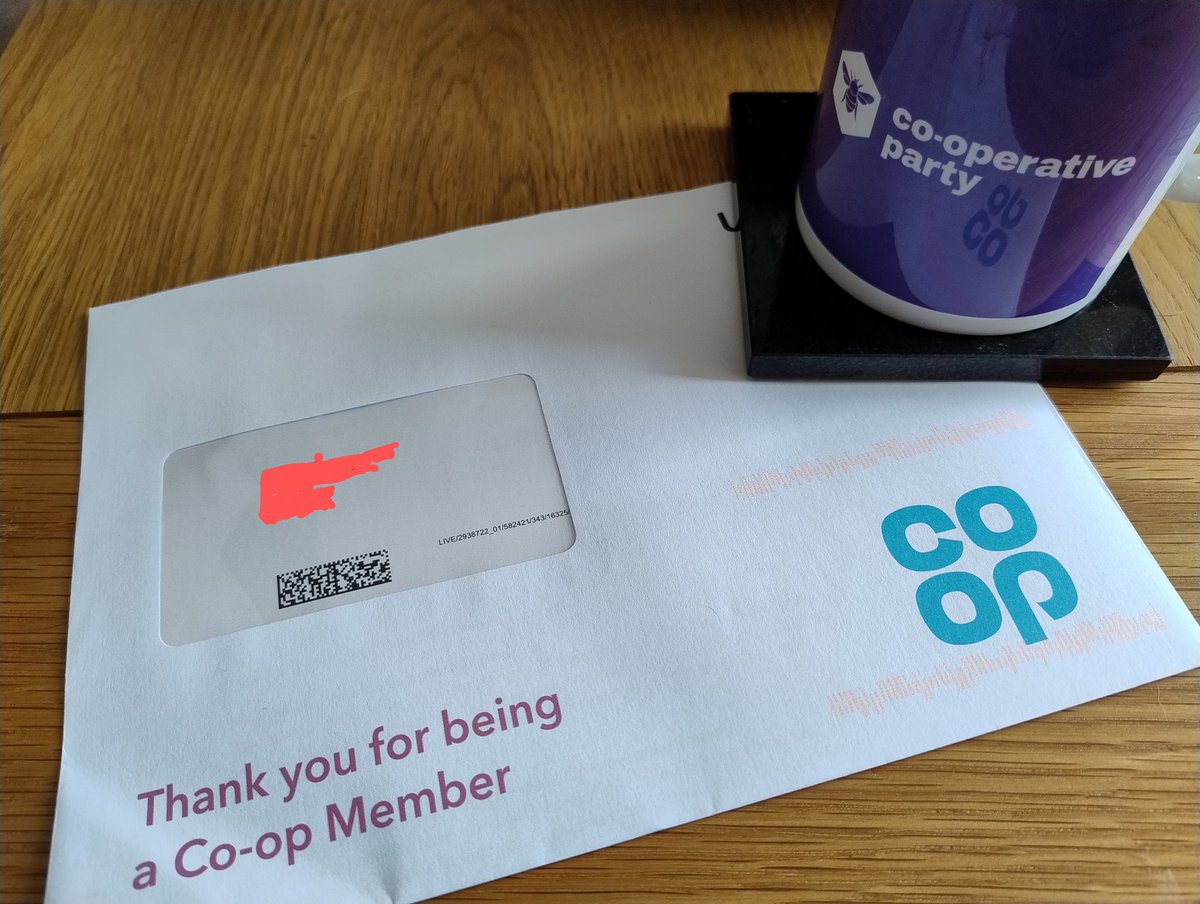 I am always happy to receive my morning post from our lovely @RoyalMail postie, even happier when I receive Co-operative post. 🤗 💌📮📯 Thank you @coopuk 😊