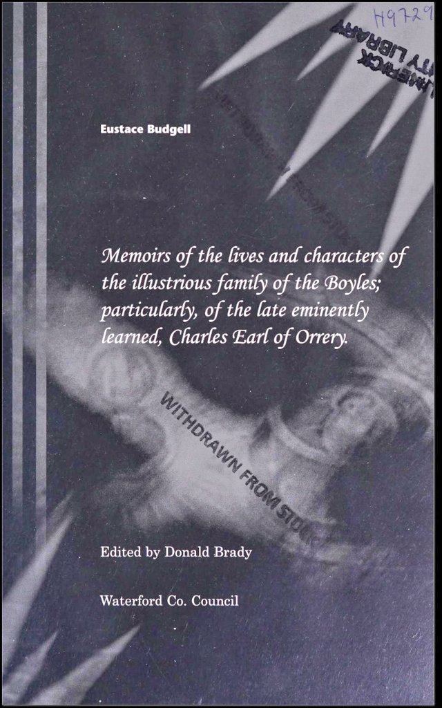 Eustace #Budgell died after he jumped into the #Thames in London, pockets loaded with stones, on 4 May, 1737. He lost £22,000 in the South Sea Bubble. He was MP for #Mullingar in 1715–27. I've used his work about the Boyles. Portrait: @NPGLondon Title page: @internetarchive