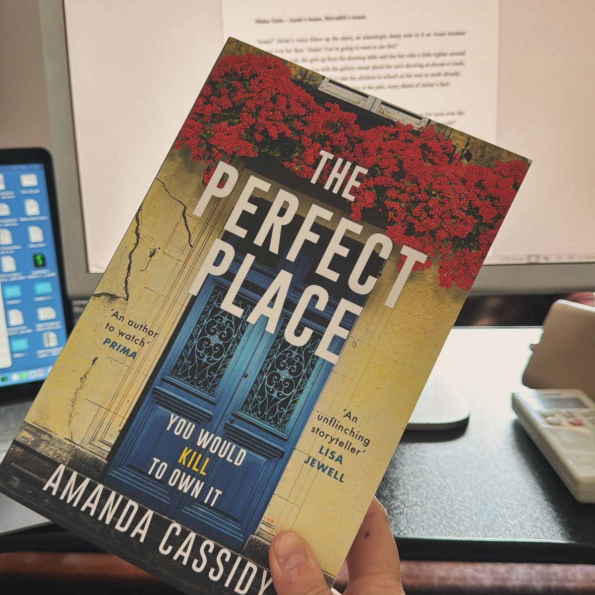 Perfect plane reading for my holiday next week! Thank you so much sending @thanhmai63 - excited to get stuck in! ❤️ #amreading #theperfectplace @canelo_co