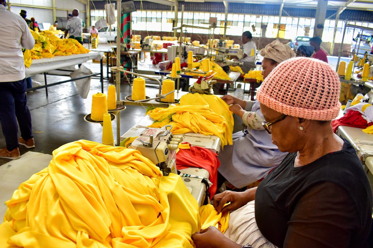 ANC campaign clothing is made locally and omama who are running their SMME's are the biggest beneficiaries. Malibingwe!✊️ #VoteANC2024