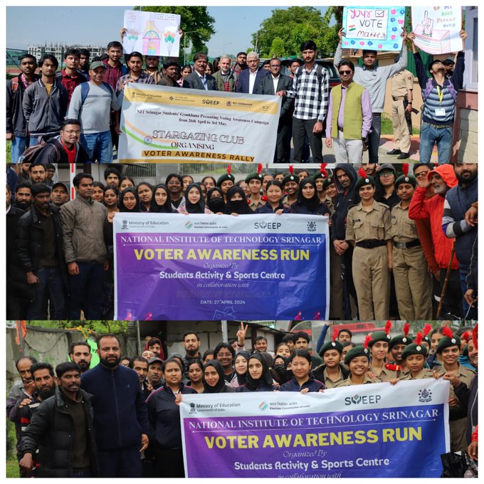 8-day #SVEEP #voting awareness campaign concludes at #NITSrinagar
@nitsriofficial