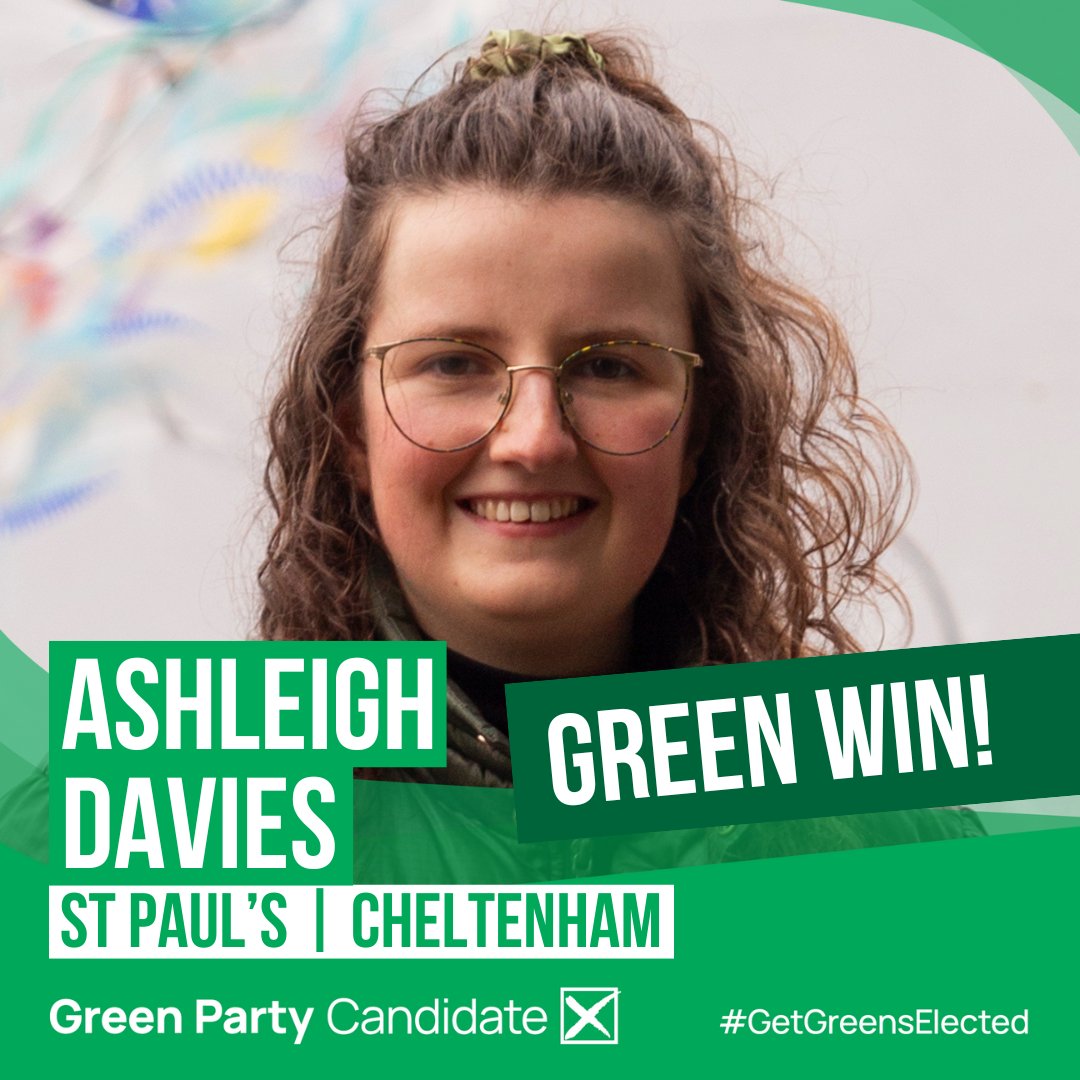 💚 We were delighted to see our brilliant team of Green Councillors increase to 3 yesterday, with Jan Foster & Ashleigh Davies joining Tabi Joy on our town council! 🙌 This means Tabi & Ashleigh now hold both seats in St Paul's ward! @TheGreenParty #GetGreensElected
