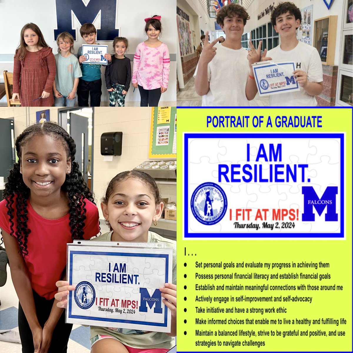 Last Thursday’s Portrait of a Graduate competency in #Mashpee:  WE ARE RESILIENT.