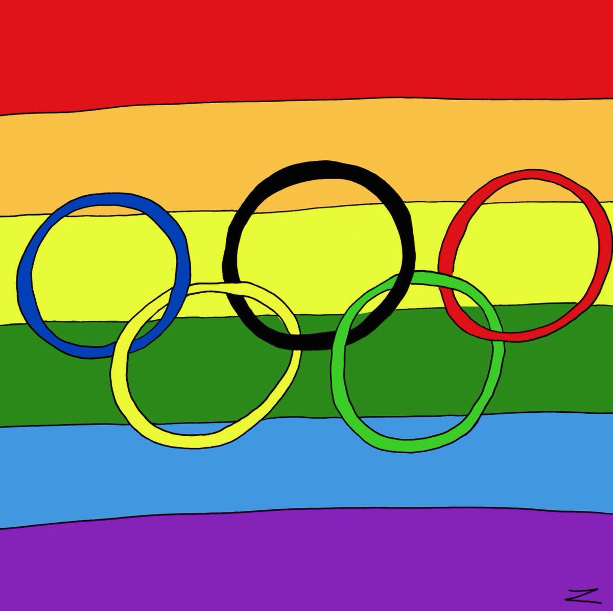 Dominiq49230998's tweet image. #jo2024
Manifestation #satanique sur fond de #gaypride