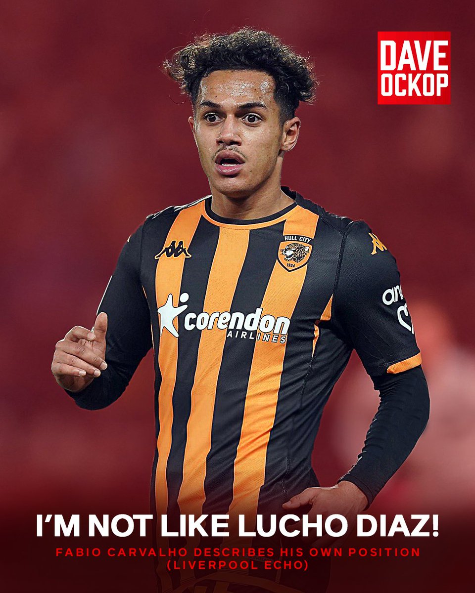 Fabio Carvalho speaking to the Liverpool Echo:

“I prefer playing as a 10. Playing out wide, I can do a job there but it’s not my natural position.”

 “I’m not like Lucho Diaz. I can play there but I’m more of a number 10.”

“That’s where I like playing, that’s where I enjoy…