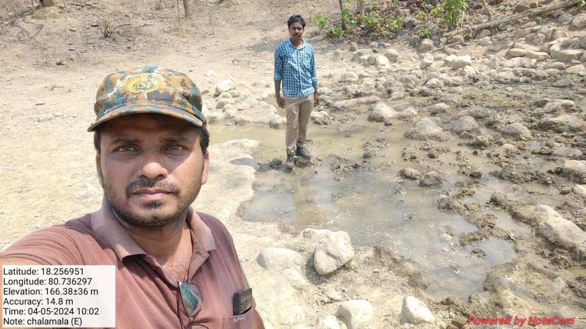 Summer is challenging time for wild animals. Search of water and fear of getting trapped in snares both are the survival challenges. Our field staff are screening all water holes and seizing all such snares and traps placed for hunting wild animals. This 👇is from Venkatapuram…