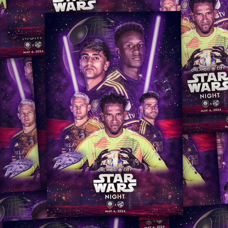 May the 4️⃣th be with us. 🪐🙏🏽 @starwars | @OrlandoCitySC #OCTwitter #ORLvCIN #OrlandoCity #MLSUK
