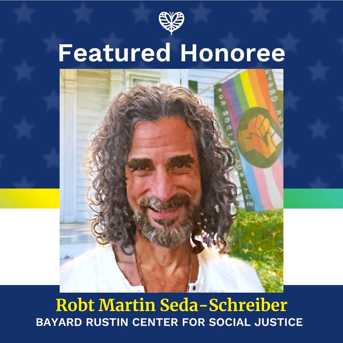 ¡Felicidades @BerrieAwardNJ honorees! The 'Making A Difference' Award our Chief Activist Robt Martin Seda-Schreiber received last year meaningful support of his Queer advocacy & our angelic troublemakin' @RustinCenter We pass on his tiara to this new class of inspirational folx