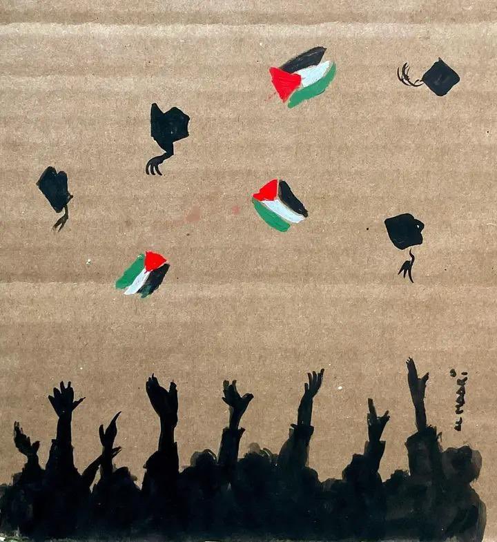 Remember that while the rest of humanity was asleep, the students risked everything to stop a genocide.
My thoughts and prayers are with them.

In solidarity with Palestine!
#StudentsForGaza #PalestineNotAlone
