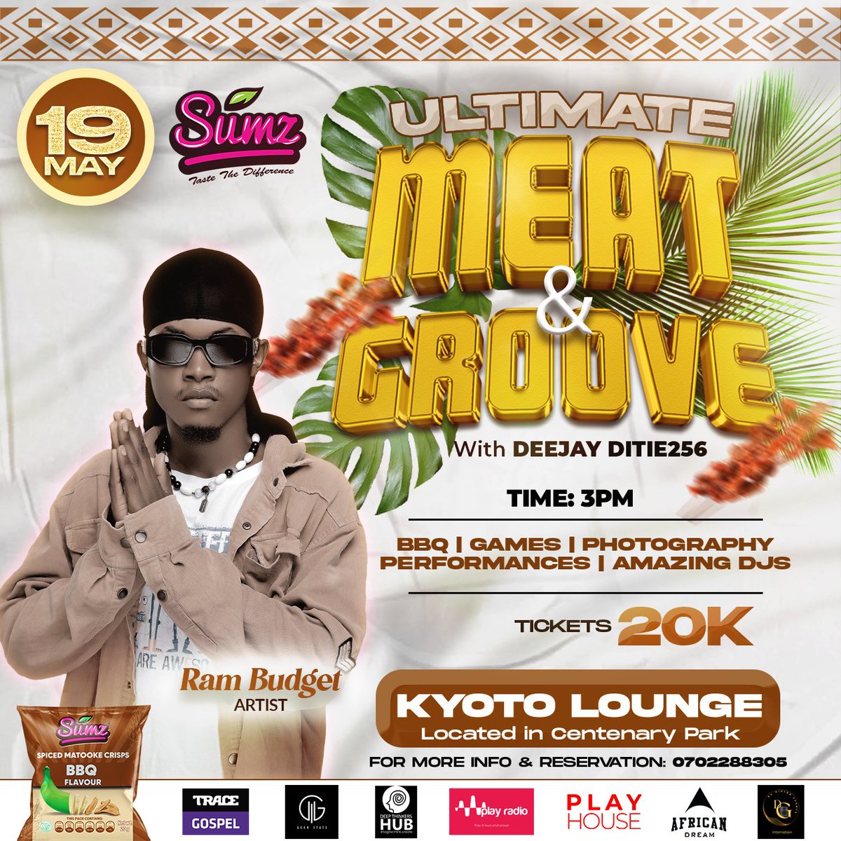 Allow Us To Present To The Dance Captain - RAM BUDGET Nanti Saawa Yakuzinaaaa We can't wait to see you all on the 19th/May/24 at Kyoto Lounge Centenary Park #MeatAndGroove!🥳 . Tickets ticketyo.com/ultimate-meat-… at 20K 🎫 And On @mtnmomoug Dial *165*3# Merchant Code 051058