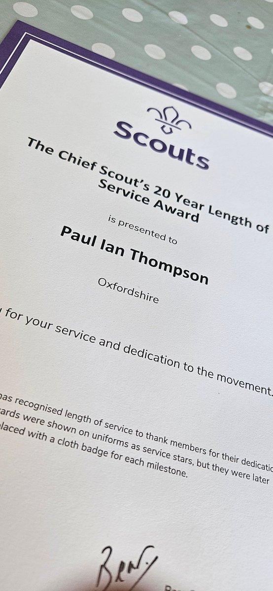 Oh dear I got old, whils also becoming chair of my local group. #skillsforlife #scouts
