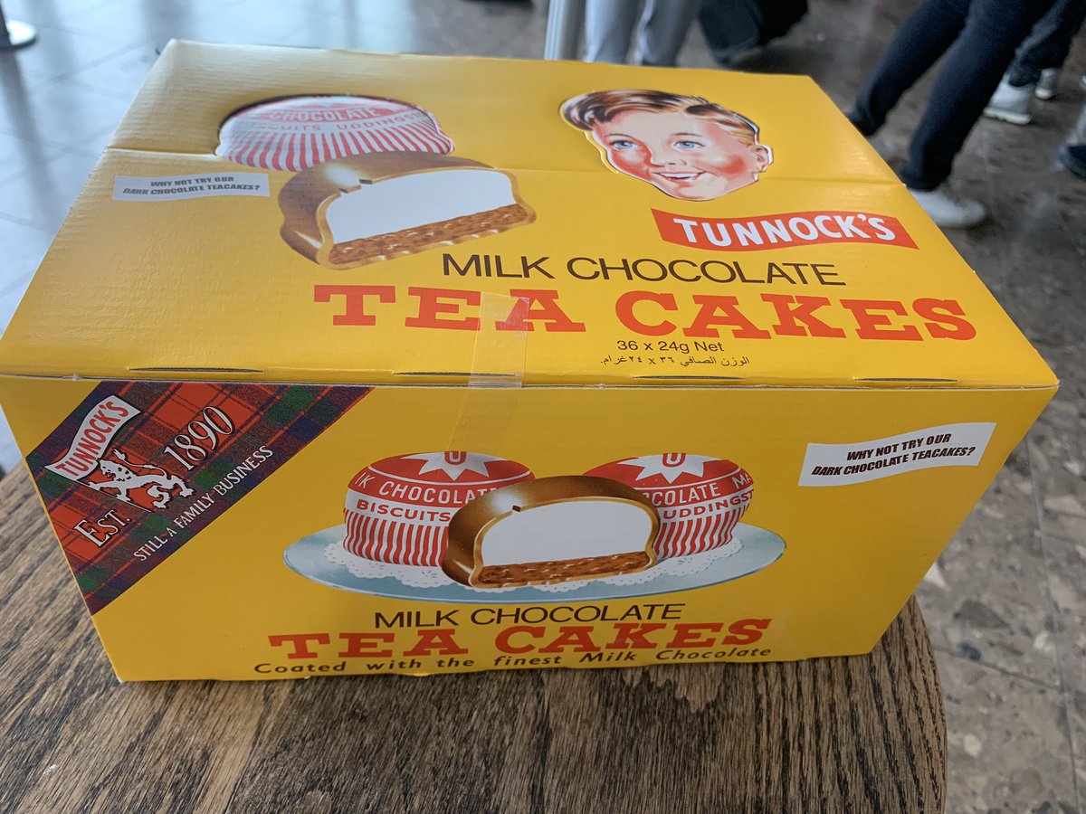 On my way back to #Zagreb from #Scotland 🏴󠁧󠁢󠁳󠁣󠁴󠁿 Carrying precious cargo, to share with colleagues. @Tunnocks