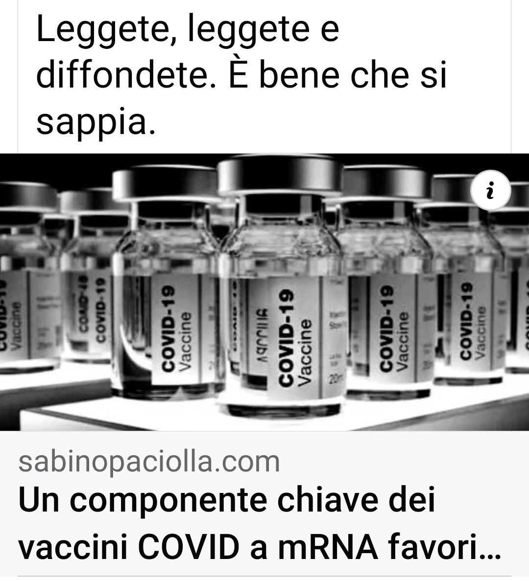 @AStramezzi Un componente chiave dei Vaccini COVID a mRNA
favorisce lo sviluppo del Cancro.
facebook.com/share/p/EyWML5…