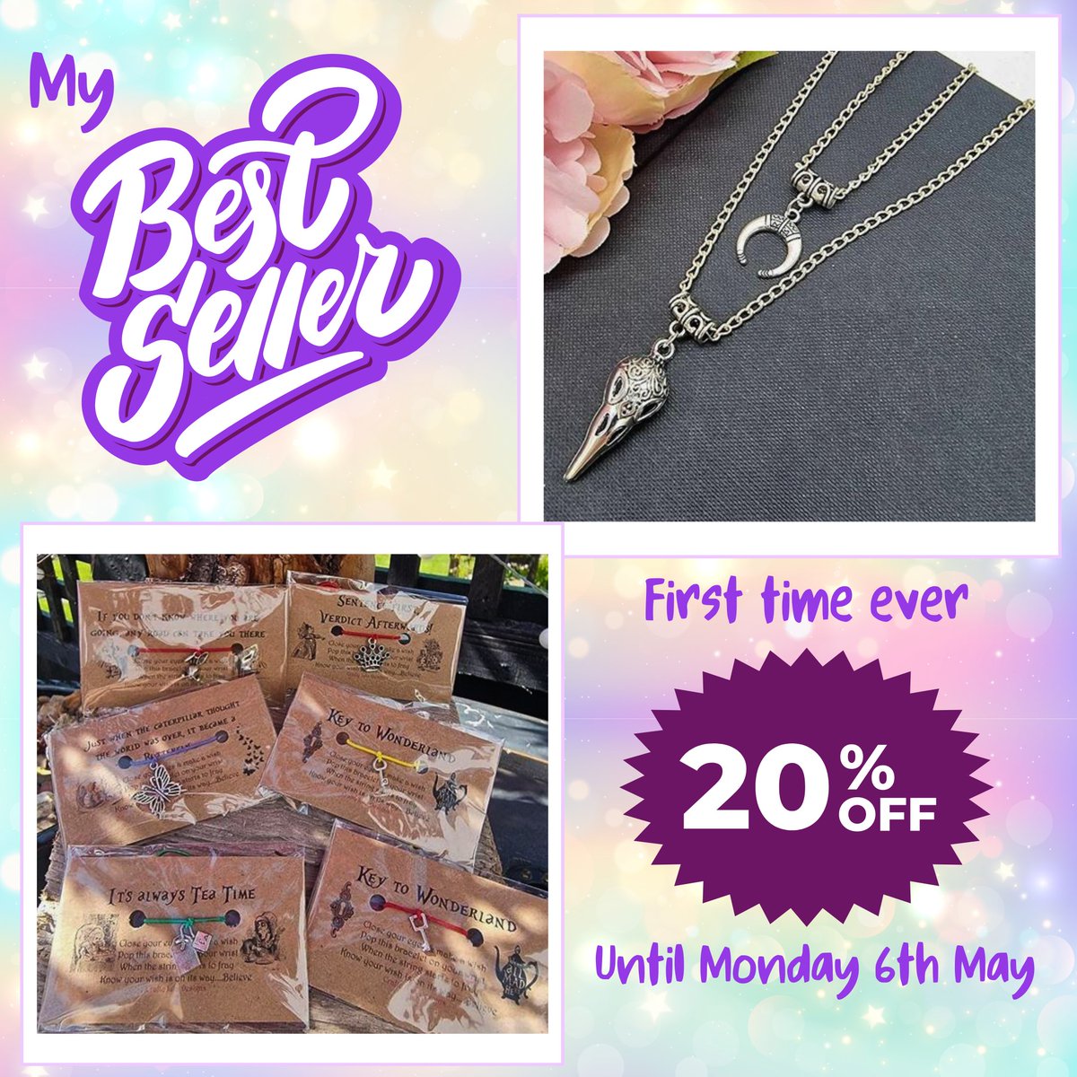 For the first time I am offering 20% OFF of my Best Sellers, check it out here

craftyjujudesigns.etsy.com

Offer only in until Monday 💜

#smallbusiness #etsy #etsysale #bankholidaysale #bankholiday #etsyuk
instagram.com/p/C6i3DqkMcy4/…