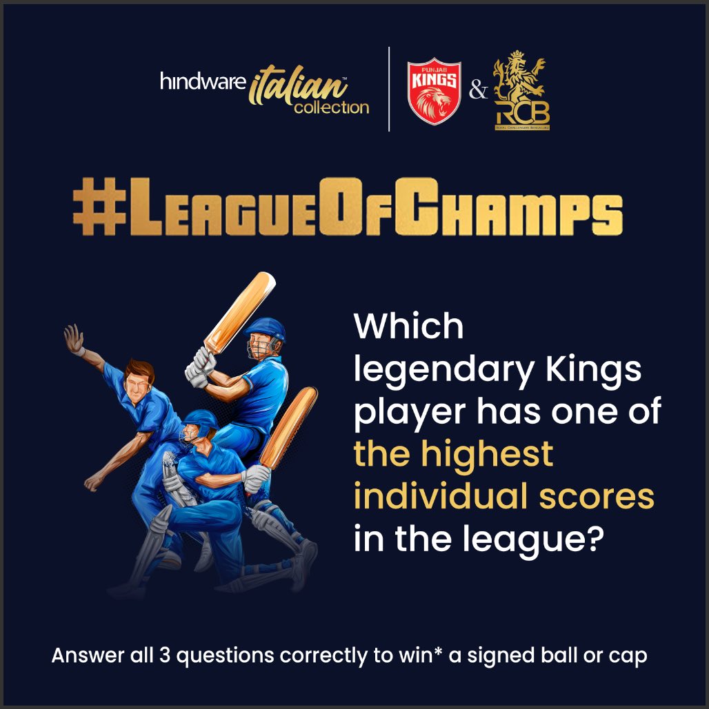 Step into the realm of legends with our Kings! Can you guess who dominates the charts with one of the highest individual scores? 👀 Answer all three questions correctly to win* exciting prizes!
