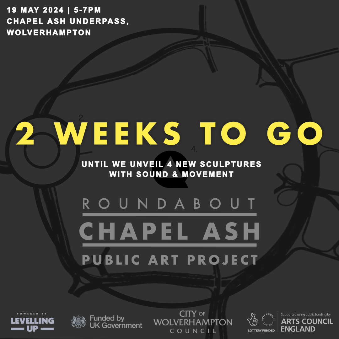 Just 2 weeks until our MONUMENTS event at Chapel Ash island underpass. Discover Luke Perry's galvanised steel sculptures and enjoy local performers as you witness the next stage of the ROUNDABOUT project! Find out more: theasylumartgallery.com/event-details/…