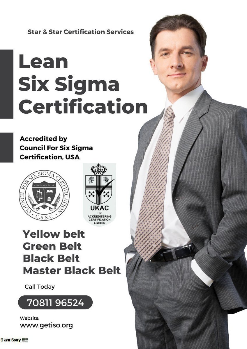 Get ISO Certificates (@certificatesget) on Twitter photo Hi, Good Day
Manoj Gupta here,
We Provide LEAN SIX SIGMA (CSSC, Usa & ISSI , Usa)
Yellow Belt ( CSSC)
White Belt ( CSSC)
Green belt ( CSSC)
Black Belt ( CSSC)
Always Welcome .....
Manoj Gupta
Kindly Call or what's app
+917081196524
E-mail: manoj.gupta111@gmail.com Hi, Good Day
Manoj Gupta here,
We Provide LEAN SIX SIGMA (CSSC, Usa & ISSI , Usa)
Yellow Belt ( CSSC)
White Belt ( CSSC)
Green belt ( CSSC)
Black Belt ( CSSC)
Always Welcome .....
Manoj Gupta
Kindly Call or what's app
+917081196524
E-mail: manoj.gupta111@gmail.com